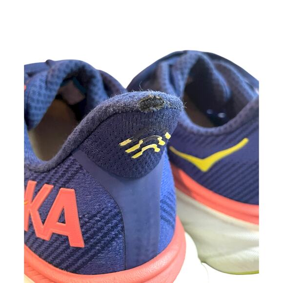 HOKA Clifton 9 Shoes Evening Sky Coral Women’s 9 B Running Walking Comfort - Picture 7 of 13
